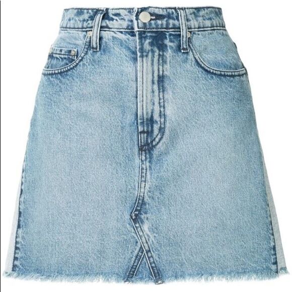 Nobody DENIM High Waisted Denim Mini Skirt Blue 30 - Picture 4 of 11